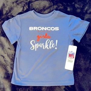 Little girls NFL Team apparel Denver Broncos Tee